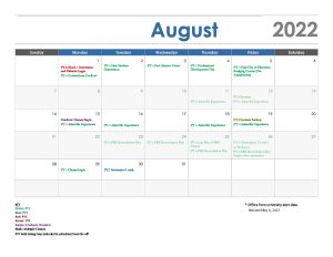Academic Calendar 2022-2023 05062022 - FAO UNC Eshelman School of Pharmacy